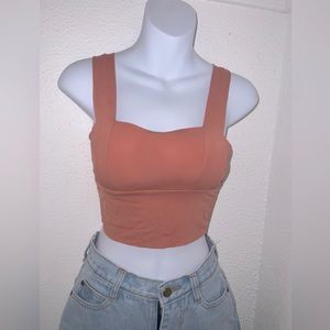 Orange crop top